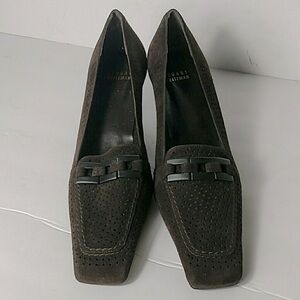 NWT Retro Stuart Weitzman Brown Suede Triller Heel